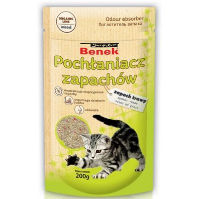 Super Benek Pochaniacz zapachw kota - zapach trawy 200 g
