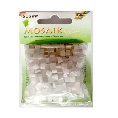 Galeria Hobby Kamyczki Ton in Ton bia�y 5x5mm