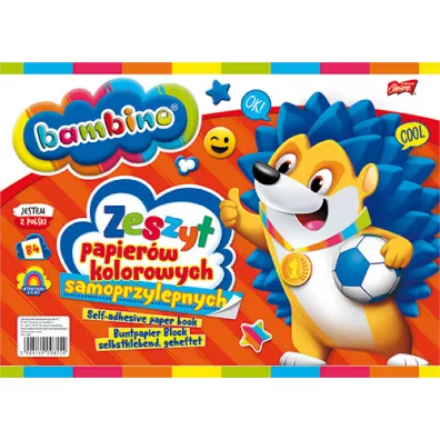 St. Majewski Zeszyt papierw kolorowych samoprzylepnych B4 Bambino 8 kartek