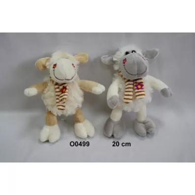 Owca 2wz z szalikiem w kwiatki 15cm Sun-Day