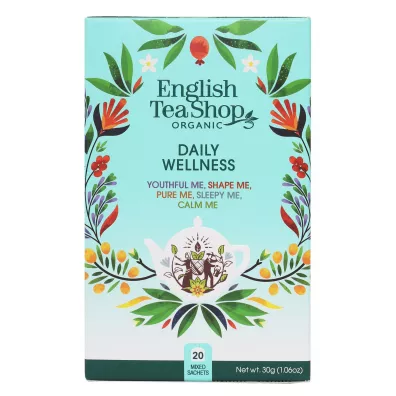 English Tea Shop Herbata mix smakw, Daily Wellness 20 x 1,5 g Bio