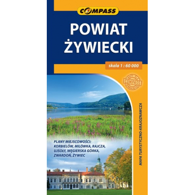 Mapa turystyczno-krajoznawcza Powiat Żywiecki 1:60 000