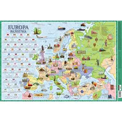 Demart Podk�adka 3W - Mapa Europa pa�stwa