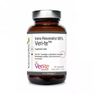 Kenay Trans-Resveratrol Veri-te 200 mg Suplement diety 60 kaps.