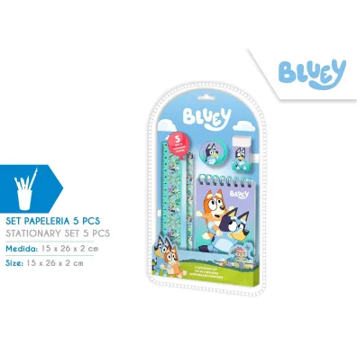 KIDS EUROSWAN Zestaw pi�mienniczy Bluey  5 element�w BY00005