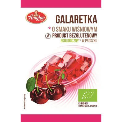 Amylon Galaretka o smaku wi�niowym bezglutenowa 40 g Bio