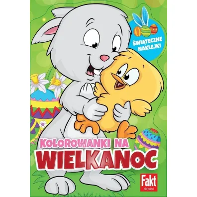Kolorowanki na Wielkanoc. Brokatowe naklejki..