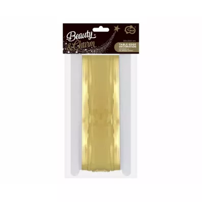 Godan Dekoracja na brzeg sto�u B&C fr�dzle jasnoz�ota 80x300cm