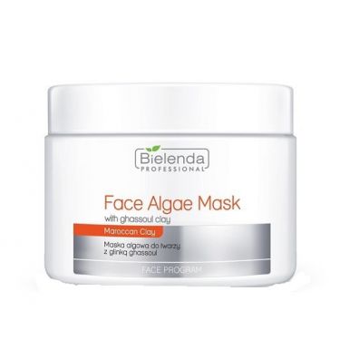 Bielenda Professional Face Program Face Algae Mask With Ghassoul Clay maska algowa do twarzy z Glink Ghassoul 190 g
