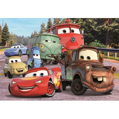 Puzzle 24 el. Maxi SuperColor. Cars on the road Clementoni