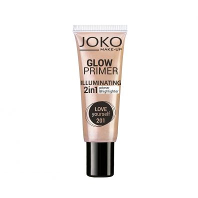 Joko Make-Up Glow Primer Illuminating 2in1 Primer&Highlighter baza i rozwietlacz w kremie 2w1 201 Love Yourself 25 ml