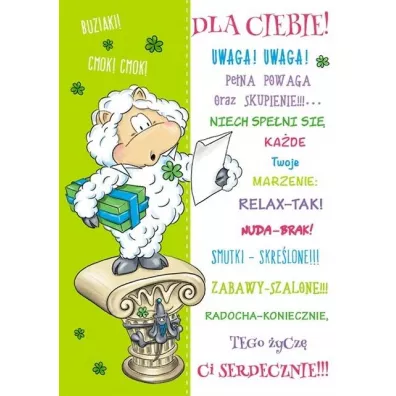 Stamp Karnet Smile B6 + koperta. Wz�r nr 01