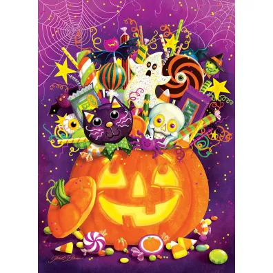 Puzzle 350 el. Cukierek albo psikus Cobble Hill