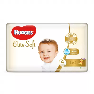Huggies Pieluchy Mega 4 (8-14 kg) Elite Soft 66 szt.