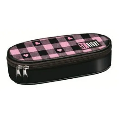St. Majewski Pirnik saszetka z wewntrzn klapk Pink Checker