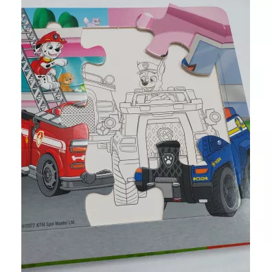 Niezwyk�e pojazdy piesk�w. Puzzle i kolorowanki. Psi Patrol