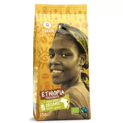 Oxfam Fair Trade Kawa mielona Arabica 100% Yirgacheffe Etiopia fair trade 250 g Bio