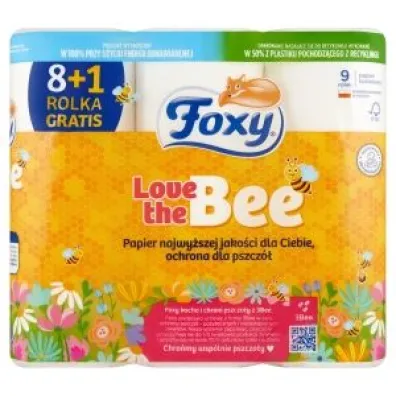 Foxy Love the Bee Papier toaletowy 9 szt.