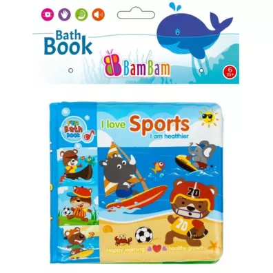 Ksieczka do kpieli. Zwierzta sport Bam Bam