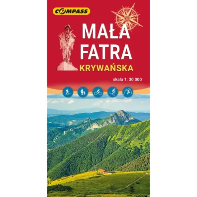 Ma�a Fatra Krywa�ska. Mapa turystyczna w skali 1: 30 000
