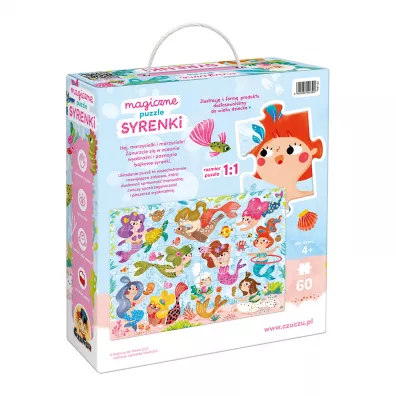 Magiczne puzzle 60 el. CzuCzu. Syrenki Bright Junior Media
