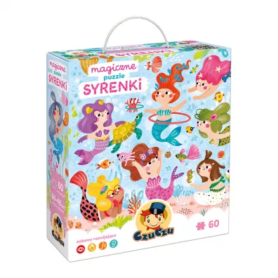 Magiczne puzzle 60 el. CzuCzu. Syrenki Bright Junior Media