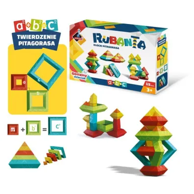 Klocki Pitagorasa 15 el. Rubanta