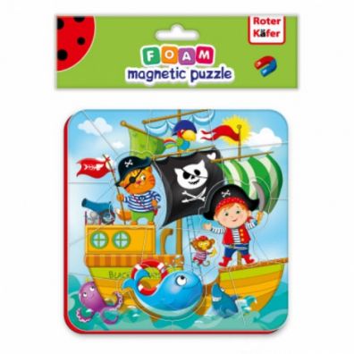 Puzzle piankowe magnetyczne 16 el. Piraci Roter Kafer