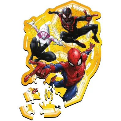 Puzzle drewniane 50 el. SpiderMan gotowy w akcji Trefl