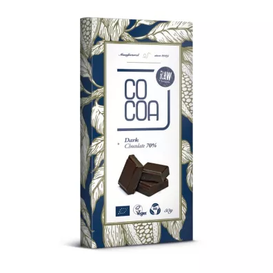 Cocoa Czekolada surowa klasyczna gorzka 70 % 50 g Bio