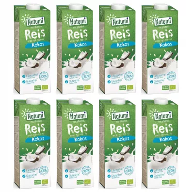 Natumi Napj ryowo-kokosowy bezglutenowy zgrzewka 8 x 1 l Bio