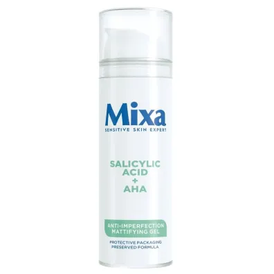 Mixa �el matuj�cy do twarzy przeciw niedoskona�o�ciom Kwas Salicylowy + Kwasy AHA 50 ml