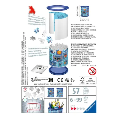 Puzzle 54 el. 3D Przybornik Disney Stitch Ravensburger