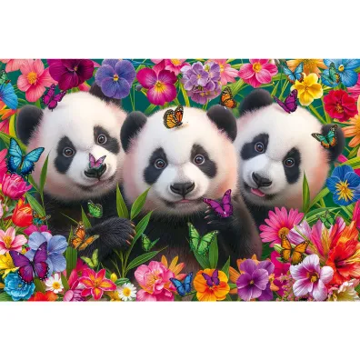Puzzle PQ 200 el. Trzy pandy Schmidt