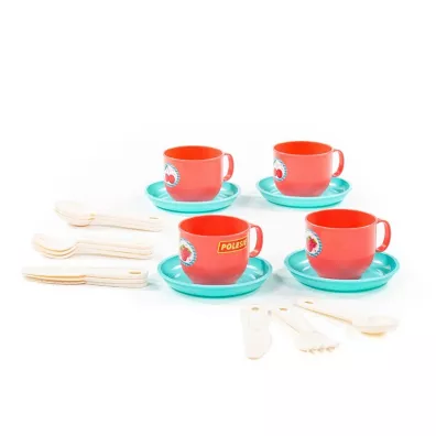 Polesie 80318 Zestaw naczy Minutka na 4 osoby 20 elementw w siatce (E3)