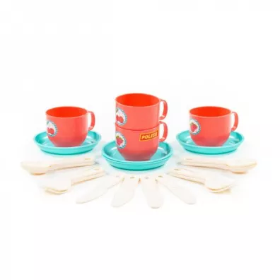 Polesie 80318 Zestaw naczy Minutka na 4 osoby 20 elementw w siatce (E3)