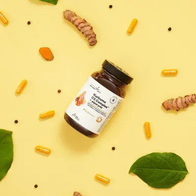 Aura Herbals Kurkuma 500 mg C3 Complex® + piperyna suplement diety 60 kaps.