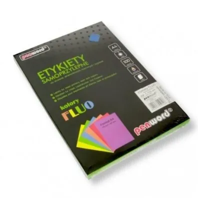 Polsirhurt Etykiety samoprzylepne A4 fluo niebieskie 100 szt.