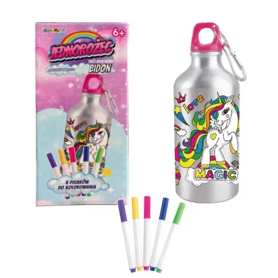 Norimpex Bidon 500ml z Jednoro�cem do kolorowania
