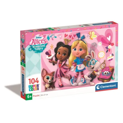 Puzzle 104 el. SuperColor. Alice`s Wonderland Bakery Clementoni