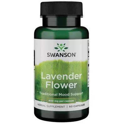 Swanson Full Spectrum Lavender Flower - Lawenda Suplement diety 60 kaps.