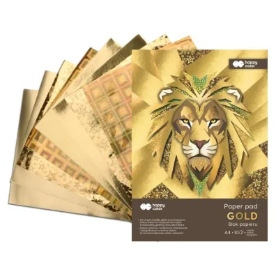 Blok Hobby Gold A4 150-230g. 10ark. Happy Color