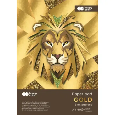 Blok Hobby Gold A4 150-230g. 10ark. Happy Color