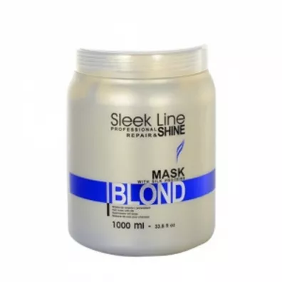 Stapiz Sleek Line Blond Mask maska z jedwabiem do wosw blond zapewniajca platynowy odcie 1 l