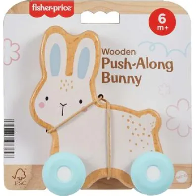 Fisher-Price. Kr�lik drewniany do ci�gni�cia Mattel
