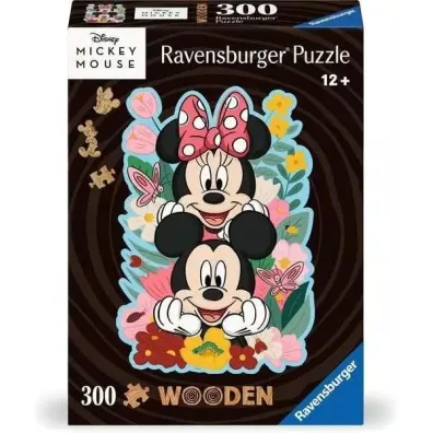 Puzzle drewniane 300 el. Disney Myszka Mickey & Minnie Ravensburger