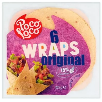 Poco Loco Tortilla pszenno-kukurydziana Wraps Original 25cm 6 szt.