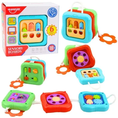 Kostka sensoryczna panele manipulacyjne LeanToys