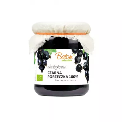 Batom Czarna porzeczka 100 % bez dodatku cukru 260 g Bio