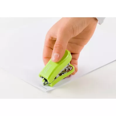 Novus Zszywacz mini jasno zielony + zszywki 24/6 blister